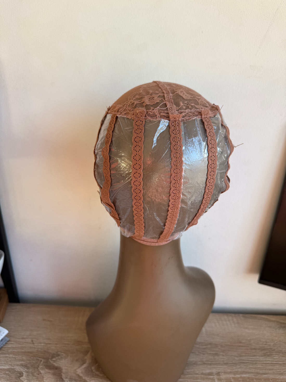 Bonnet pour montage perruque lot des 3 pièces - Marron