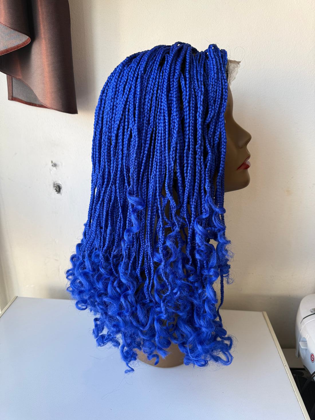 Belinda lace - Perruque Full Lace wig tressée bleue