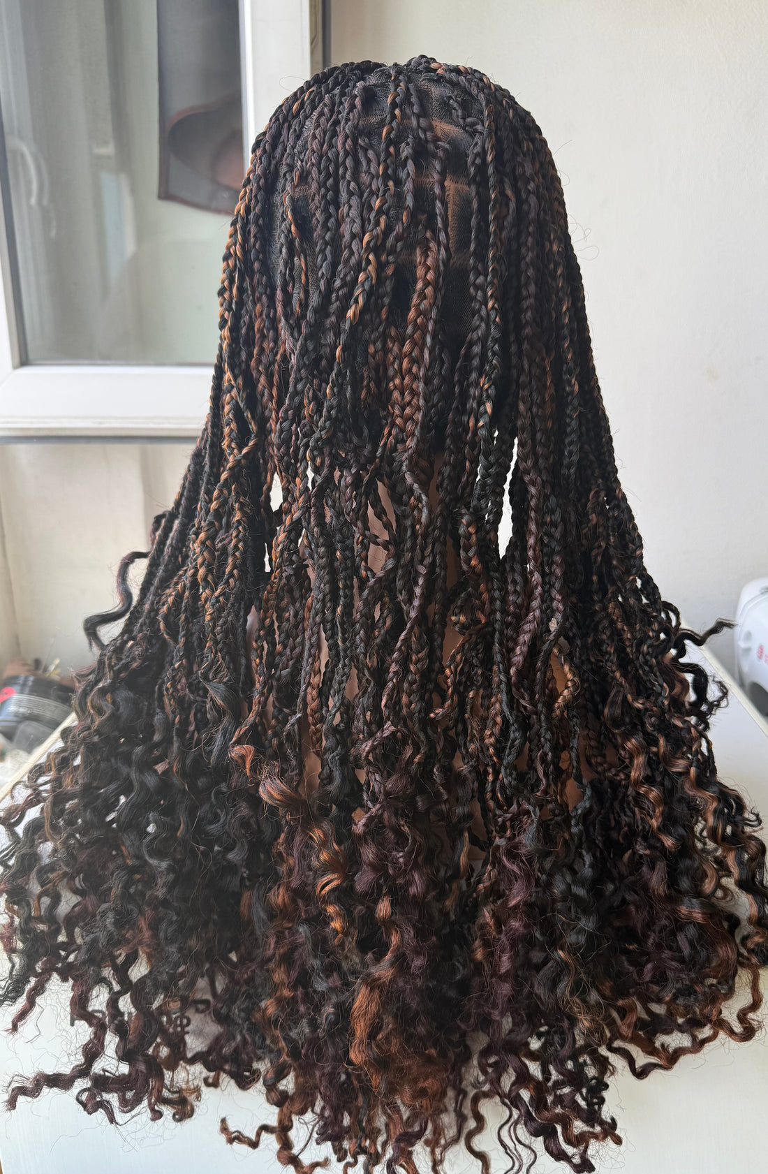 Perruque full lace wig tressée box braid avec baby hair - Brenda