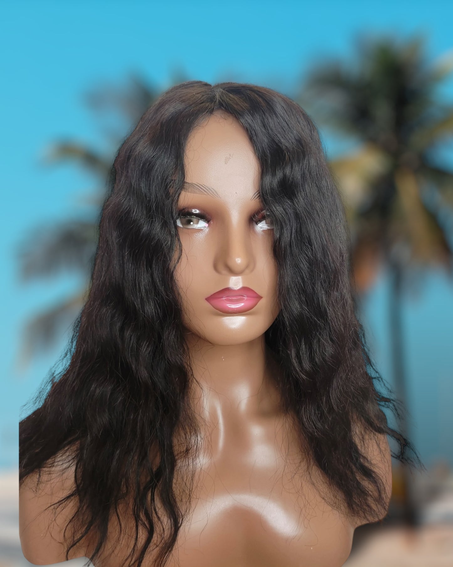 Perruque Gabriela closure Lace - Cheveux humains légèrement Ondulés