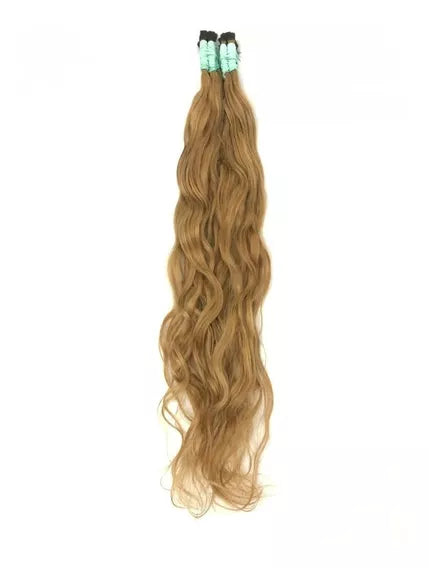 Mèches pour Extension au fil cheveux Brésiliens ondulés marron miel