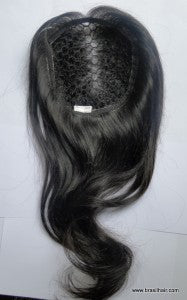 Complément capillaire à maille sur filet - Lisse