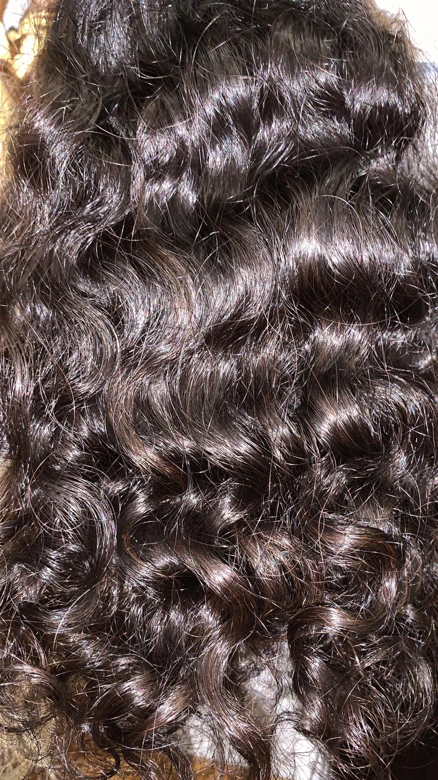 Tissage Brésilien grosse boucle naturelle cheveux raw humains - d'origine de Minas gerais
