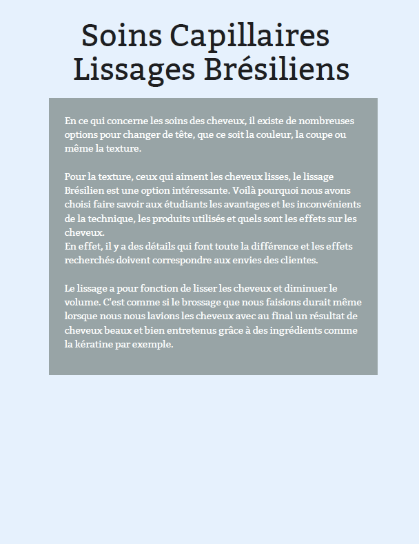 Livre - Le lissage Brésilien
