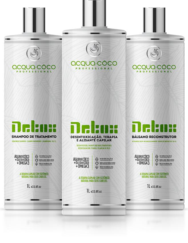 Detox - Désintoxication des cheveux et réduction du volume:Lot de 3 pièces