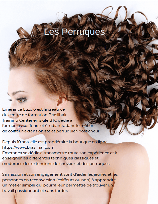 Les Perruques - Notions et fabrication