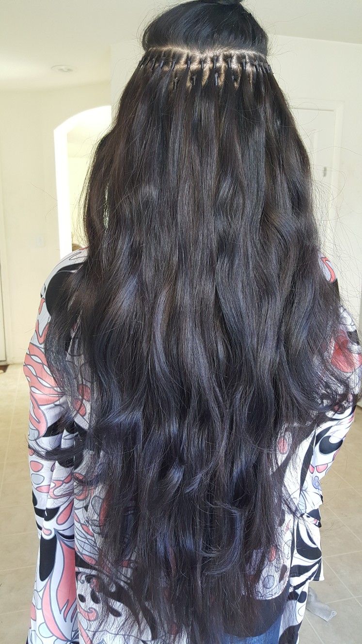 PROMO - Forfait 1 : Extension au fil technique brésilienne (120 grammes cheveux inclus)