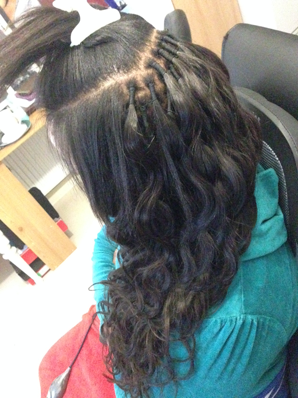PROMO - Forfait 1 : Extension au fil technique brésilienne (120 grammes cheveux inclus)