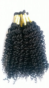 Mèches de cheveux naturels pour extension de cheveux - Boucles brésiliennes