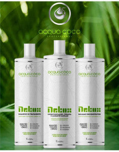 Grand kit lissage brésilien-1 litre (3 pcs : Shampoing + Réducteur de volume + baume)