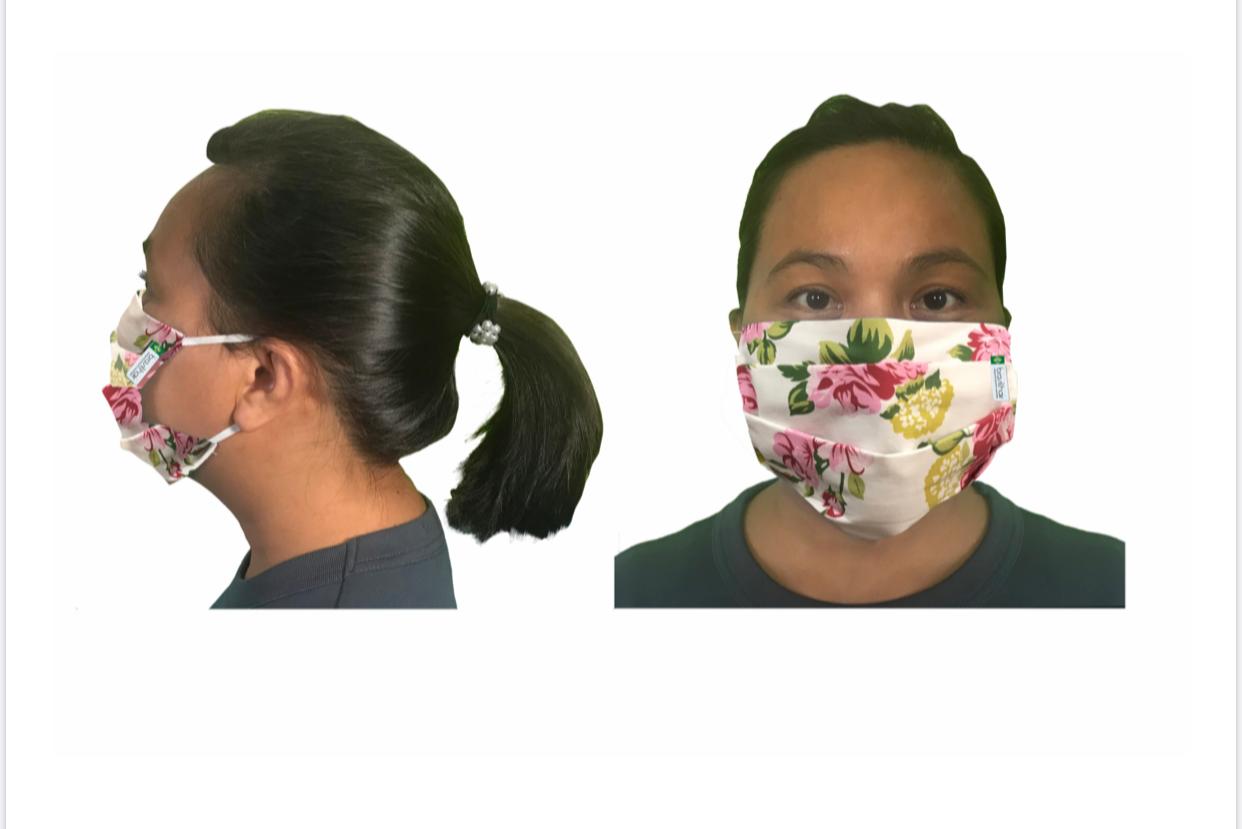 Masque en tissu lavable et réutilisable - 3 pcs
