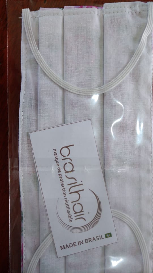Masque en tissu lavable et réutilisable - 3 pcs