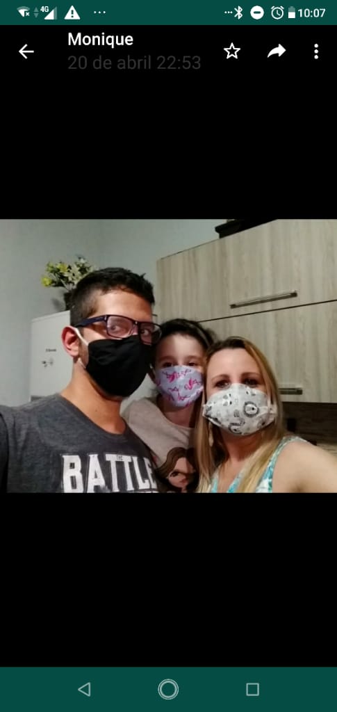 Masque en tissu lavable et réutilisable - 3 pcs