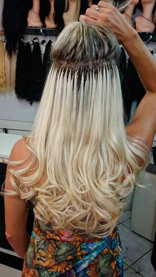Mèches pour Extension au fil cheveux Brésiliens lisses - Blonds