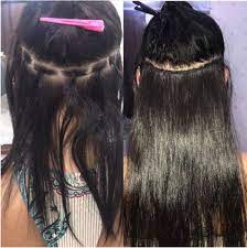 Forfait 4 : Tissage sans tresses + mèches brésiliennes comprises