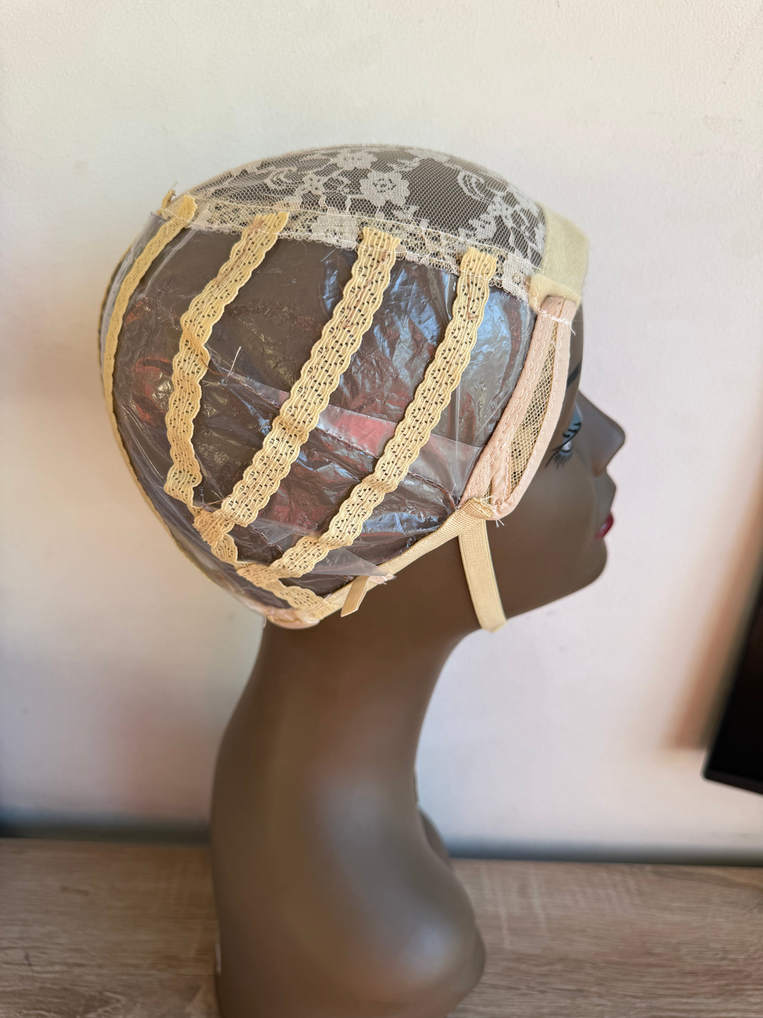 Bonnet pour montage perruque lot des 3 pièces - Beige