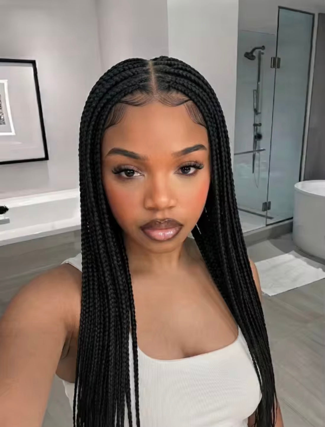 Vera Braids-lace - Perruque full Lace tréssée avec baby hair.