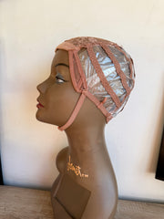 Bonnet pour montage perruque lot des 3 pièces - Marron