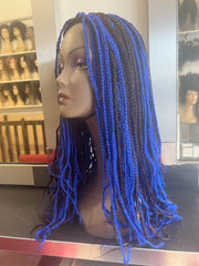 Perruque tressée bleu - Azulée