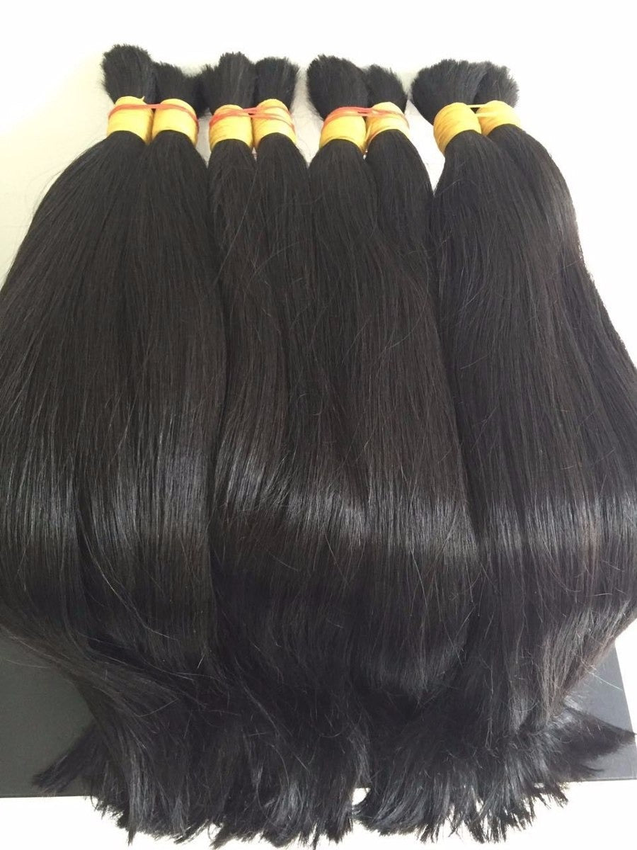 Extension au fil cheveux Brésiliens raw vierges - Lisse