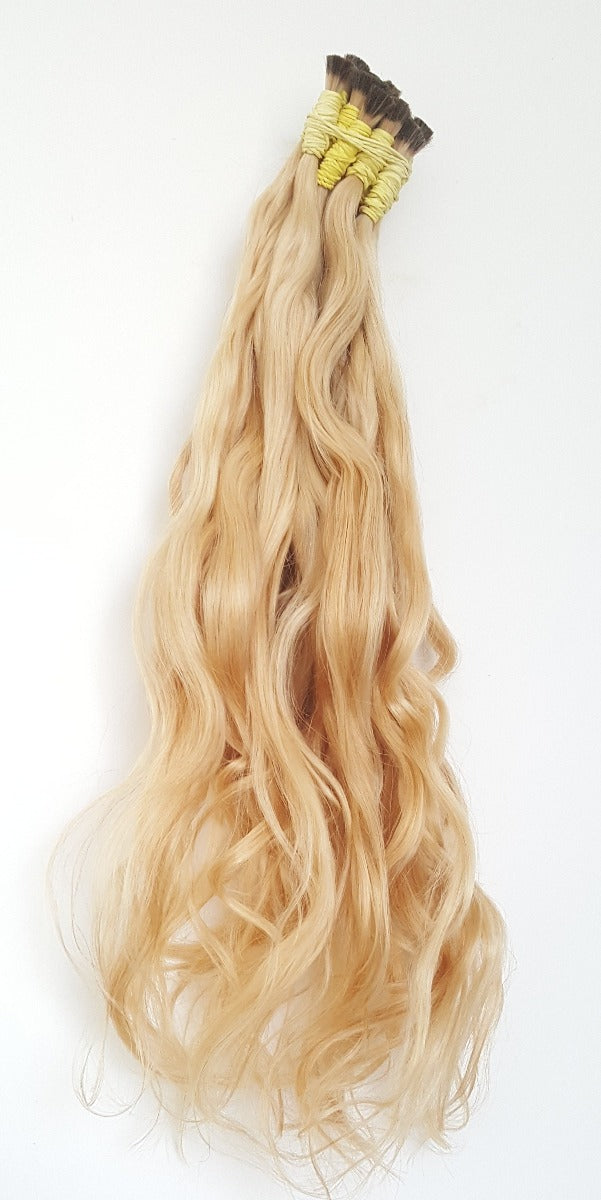 Mèches pour Extension au fil cheveux Brésiliens Ondulés - blond platine