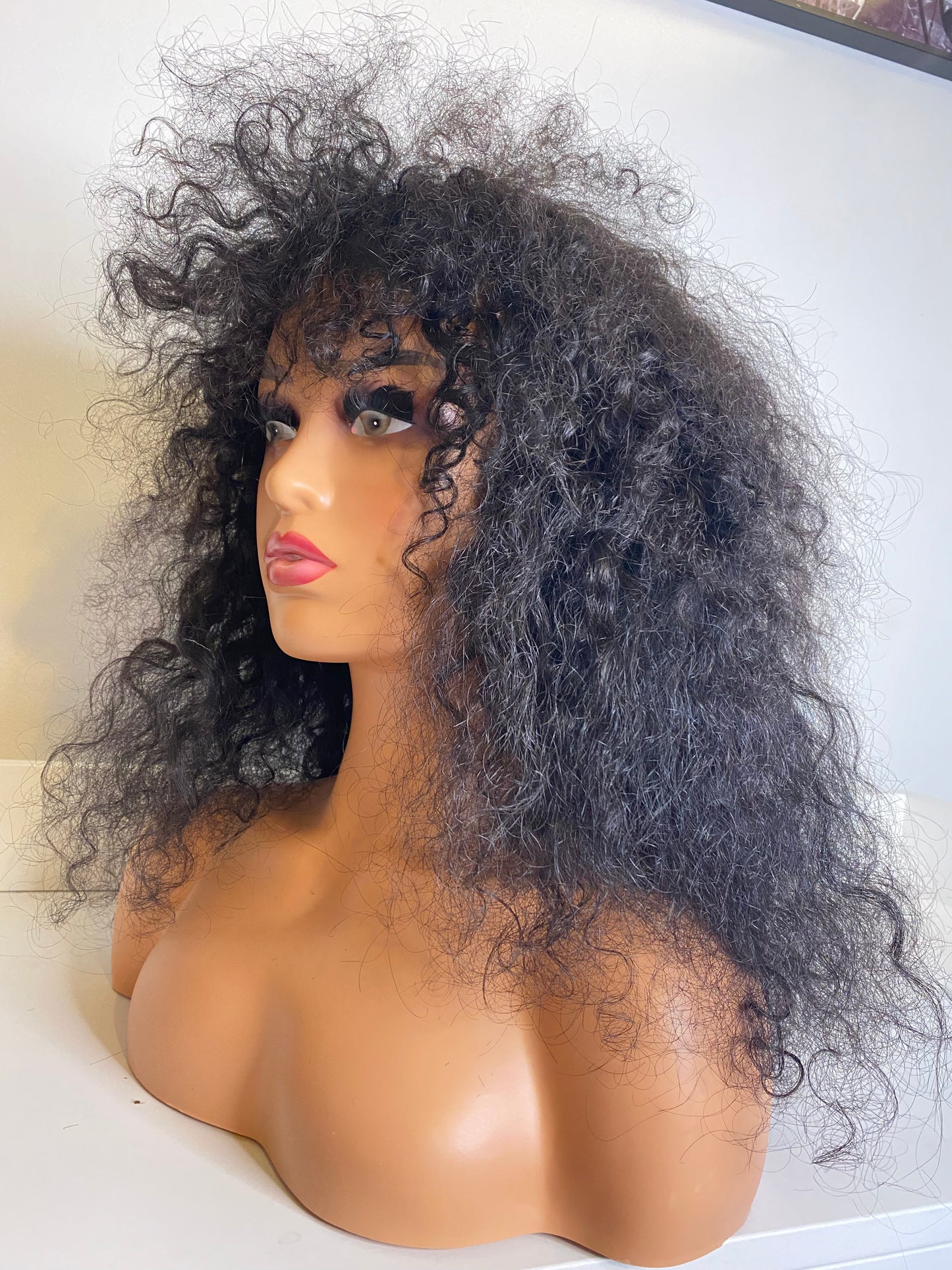 Perruque avec frange Joanita - Cheveux humains cabelos