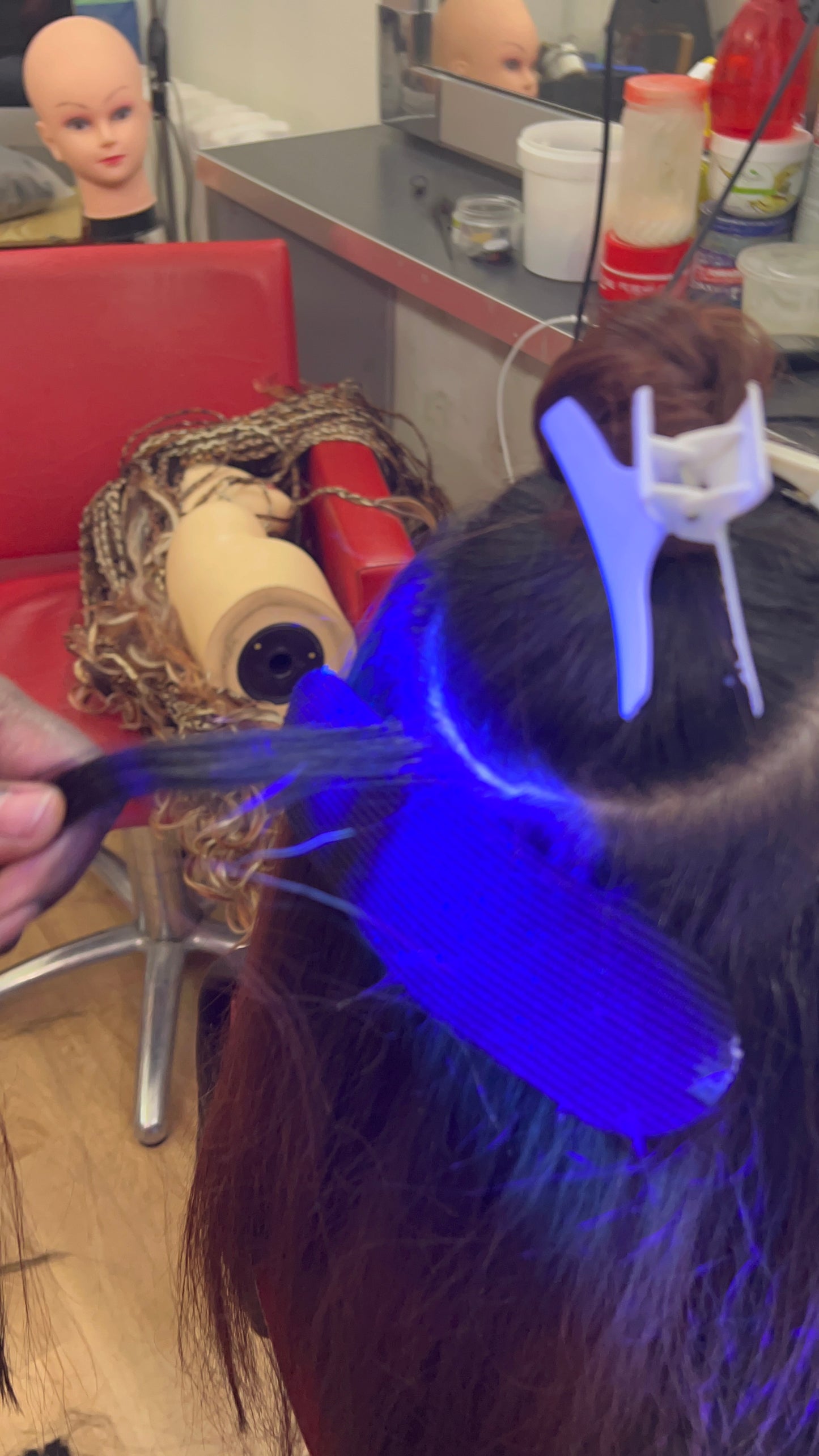 Appareil ultrason ES pour extension de cheveux UV nano fil