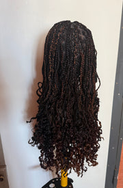 Perruque full lace wig tressée box braid avec baby hair - Brenda
