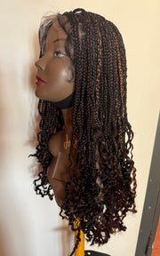 Perruque full lace wig tressée box braid avec baby hair - Brenda