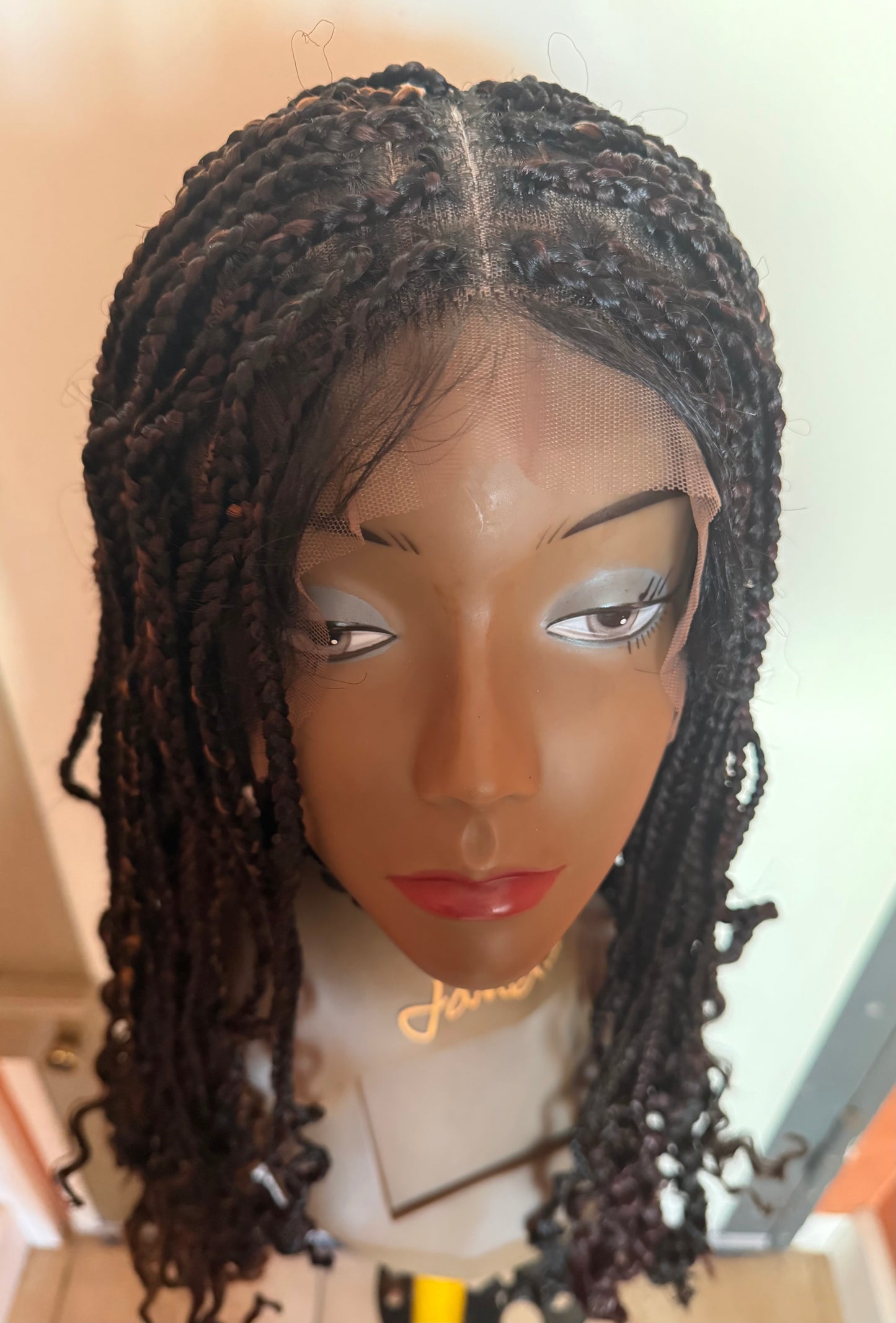 Perruque full lace wig tressée box braid avec baby hair - Brenda
