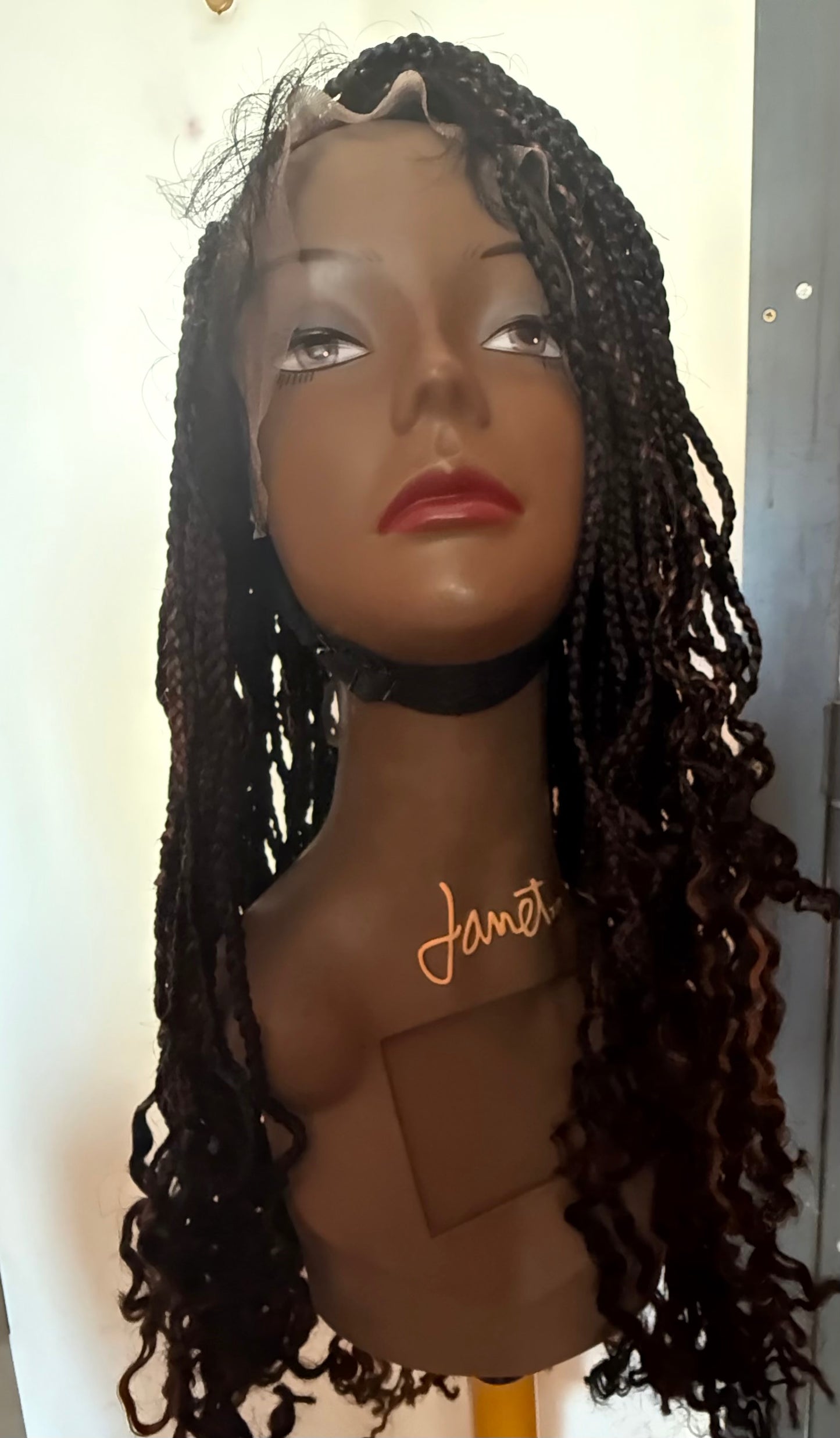 Perruque full lace wig tressée box braid avec baby hair - Brenda