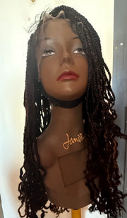 Perruque full lace wig tressée box braid avec baby hair - Brenda