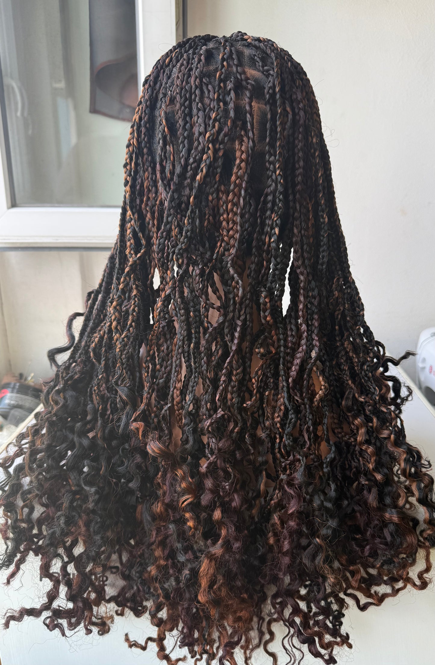 Perruque full lace wig tressée box braid avec baby hair - Brenda