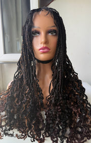 Perruque full lace wig tressée box braid avec baby hair - Brenda