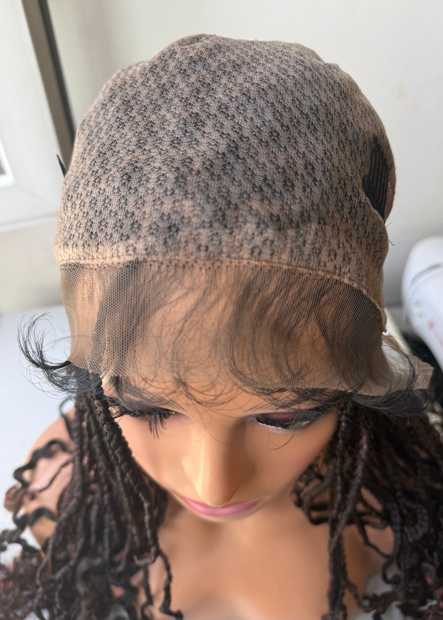 Perruque full lace wig tressée box braid avec baby hair - Brenda