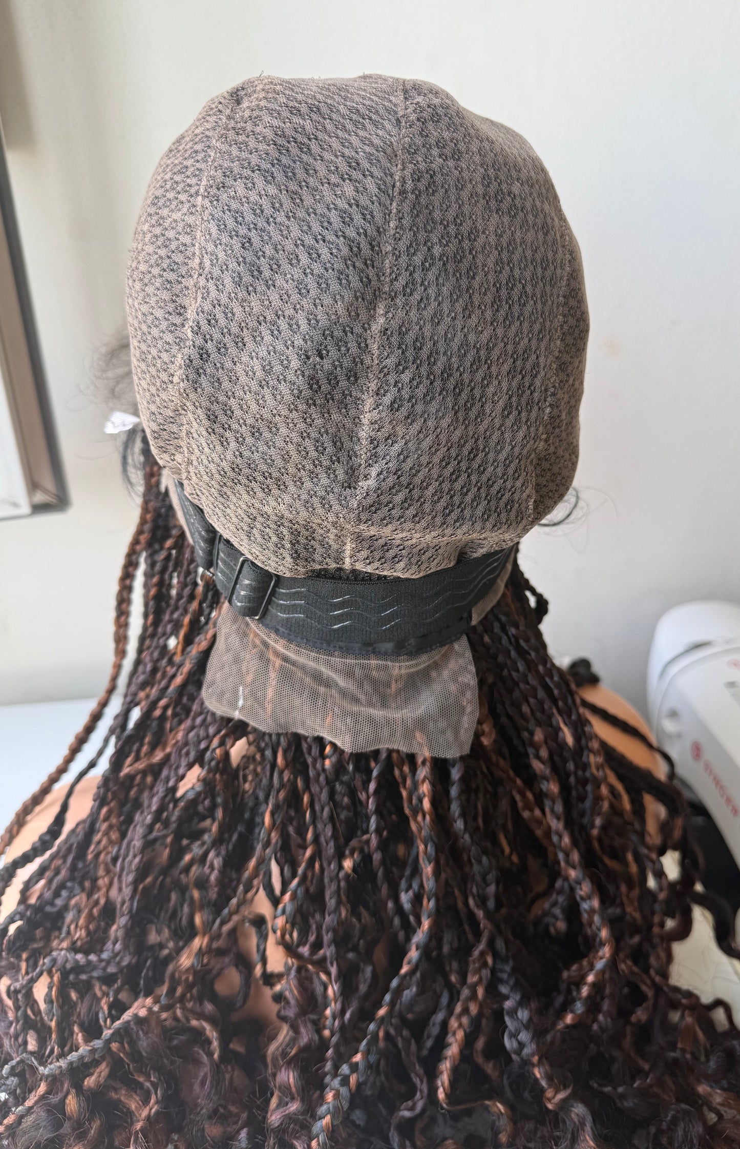 Perruque full lace wig tressée box braid avec baby hair - Brenda