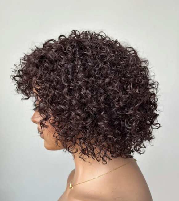 Perruque semi brésilienne Linda - bouclée coupe Pixie