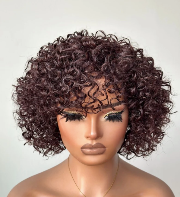 Perruque semi brésilienne Linda - bouclée coupe Pixie