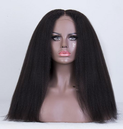 Perruque Closure lace Kate - En mèches brésiliennes - Kinky Straight