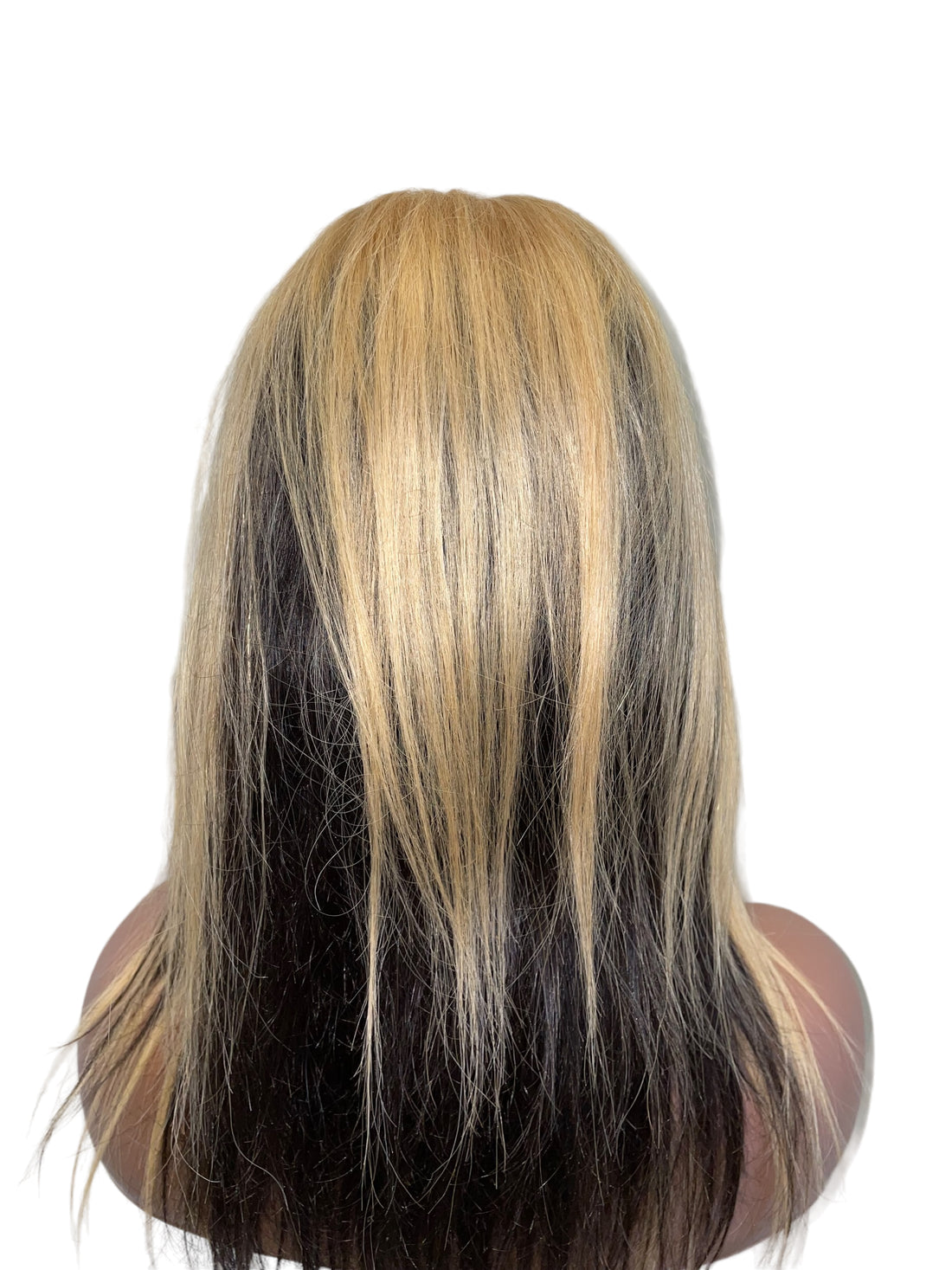 Perruque Front lace wig Cheveux brésiliens Tye and Dye blond lisses Gloria