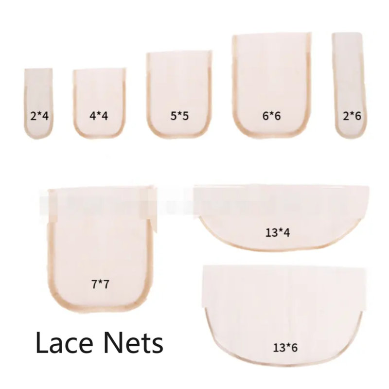 Tissu en tulle lace net pour confection des closures, topers, et laces frontales avec le crochet