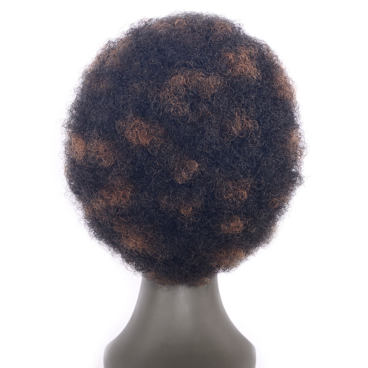 Perruque Afro noire polyester - Diam. 30cm - Décors du monde