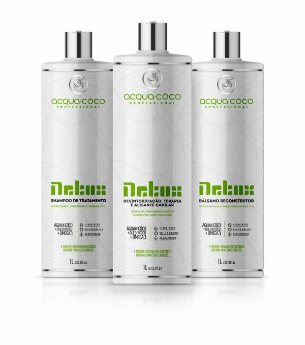 Grand kit lissage brésilien-1 litre (3 pcs : Shampoing + Réducteur de volume + baume)
