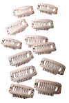 Clips Beiges pour attache des extensions de cheveux ou des franges