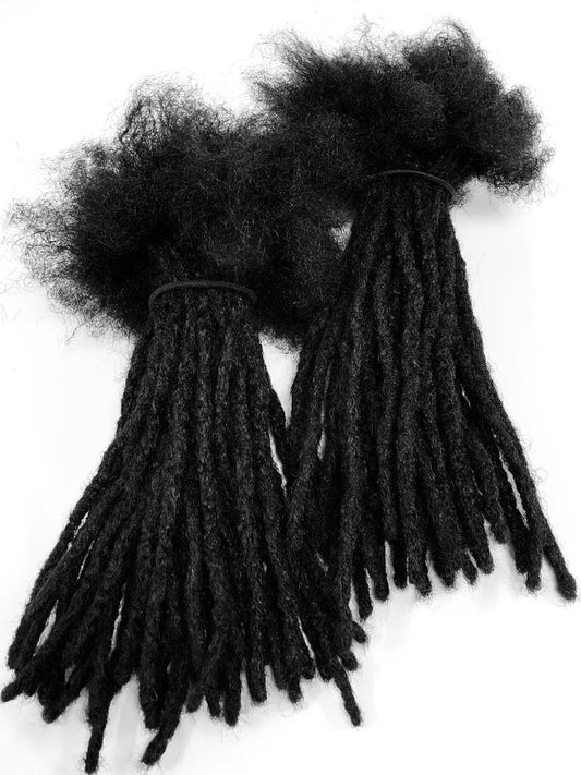 Dreadlocks extension naturels cheveux afros 0,8 cm pack de 10