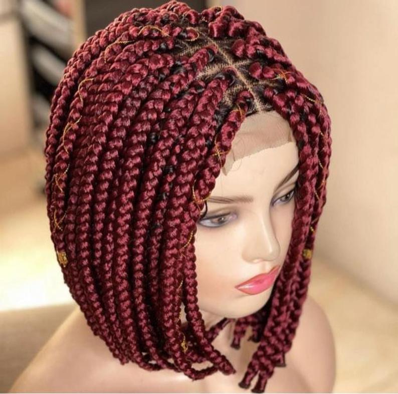 Perruque box braid rouge - Rokia