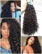 Mèches de cheveux naturels pour extension de cheveux - Boucles brésiliennes