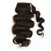Natural black straight hair ponytail